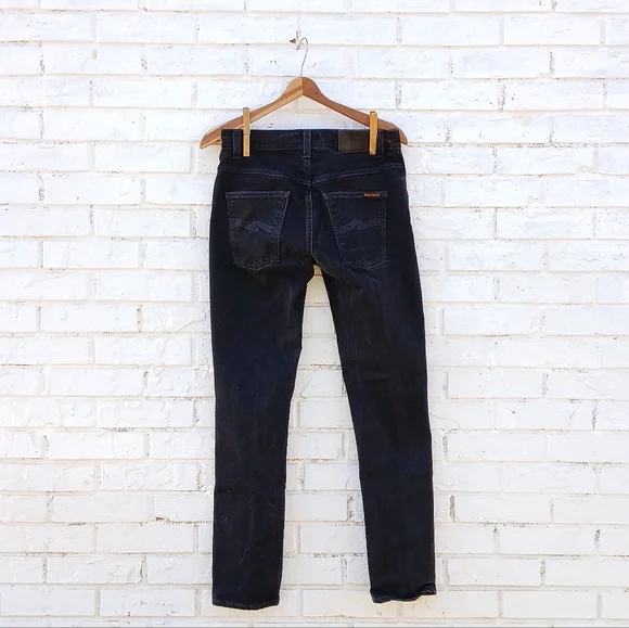 Nudie Organic Cotton Jeans Grim Tim Button Fly